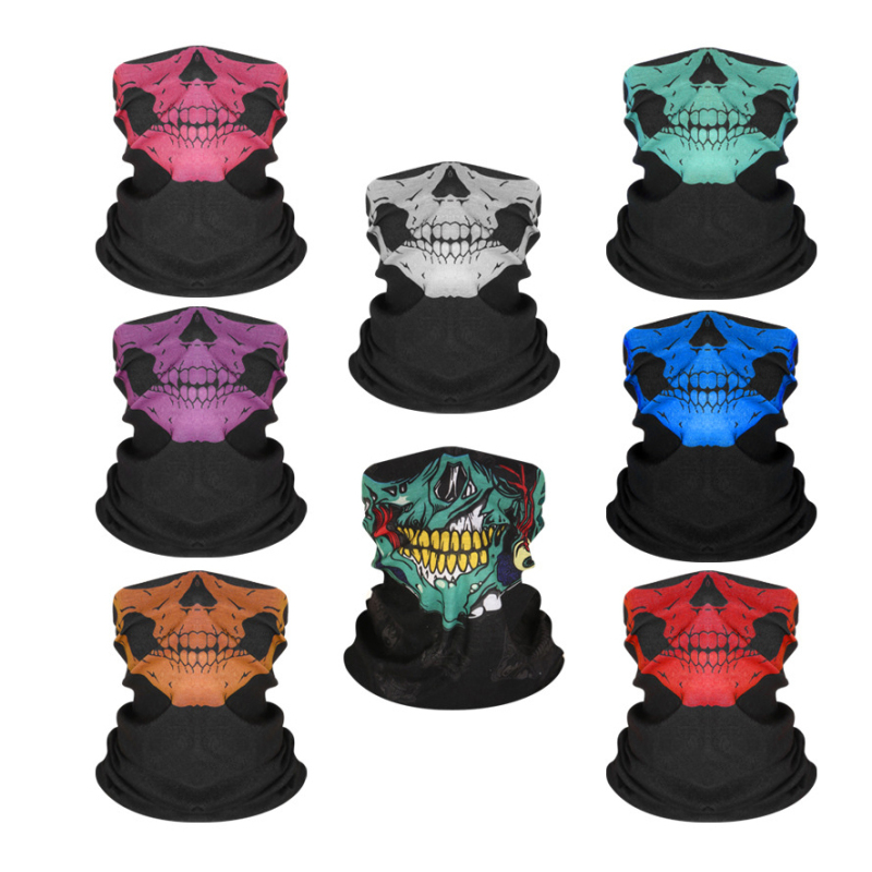 Promotional Headscarf Windproof Seamless Multi functional Magic Prop Skull Bandana