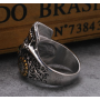 2019 New design fashiongothic cool men souvenir silver skull rings 2019 New design fashiongothic cool men souvenir silver skull rings