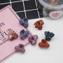 20pcs wholesale custom colorful flower shape mini hair claw clips for girl