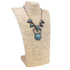 customized Amazon india africa fashion vintage women stone bohemia boho handwork necklace bohemia for lady girls