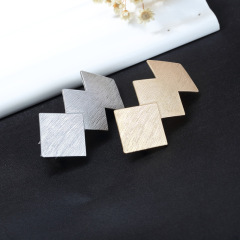 2020 amazon ins fancy gold Metal Alloy Large Hollow Smooth pony tail Alligator Hair Clip pins Matte for women girls