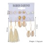 2019 Korean flower jewelry sea shell hoop stud earring sets for women