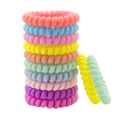 High quality no metal no damage no crease Telephone Wire Hair Ties for girls