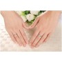 Wholesale Jewelry 925 Sterling Silver Plated White Gold CZ Couple Rings