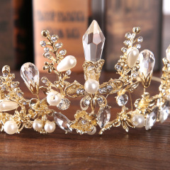2019 Fashion vintage women show party Rhinestone wedding bride tiara hair baroque crown