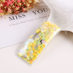 PVC transparent geometry resin hair barrette kid glitter sea shell hair clip