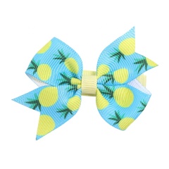Hot sales good quality summer style orchid flower hairpin colorful cloth bowknot hairgrip