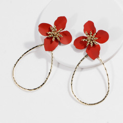 2019 fashion flower women fashion earring designs new model earrings