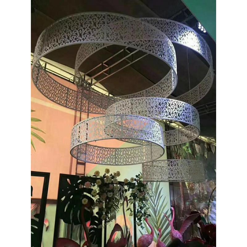 many designs metal circle restaurant party ceiling hanging decoration