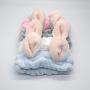 Women hair accessories cute coral fleece rabbit ear wash headbands Women hair accessories cute coral fleece rabbit ear wash headbands