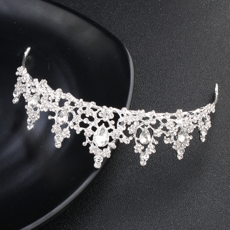Handmade Hair Accessories silver crystal Headband Tiaras and Crowns Handmade Hair Accessories silver crystal Headband Tiaras and Crowns