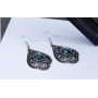 Vintga fashion personality alloy women ladies drop shape sliver earring Vintga fashion personality alloy women ladies drop shape sliver earring