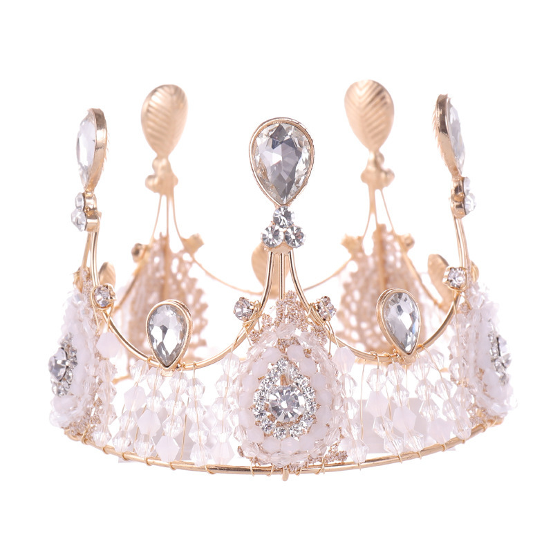 cake gold tiara birthday party Handmade kids Wedding Bridal round pageant crowns china cake gold tiara birthday party Handmade kids Wedding Bridal round pageant crowns china