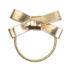 Spot wholesale children's popular mirror gold bow headwear gold fabric headbands for baby