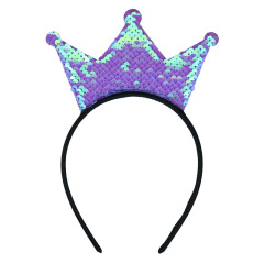 wholesale sequin girls princess Crown Headband Party Holiday gift