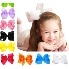 15*8CM High quality hot sale colorful big bow knot hair clip for girls hair accessories