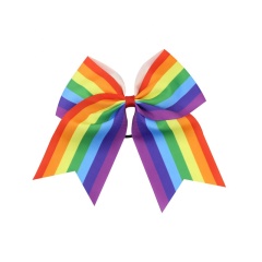 Children's wholesale oversized kids hair accessories set bow hair ring elastic hair ties with bow