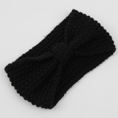 Wholesale women baby bulk fabric elastic winter wool knitted headbands