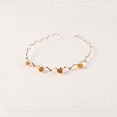 Vintage women elegant alloy crystal butterfly flower metal hairbands for girls
