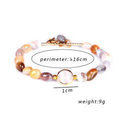 Natural Stone Beads Bracelet Crystal Glass Beaded Bracelet Gold Plated Bracelet Natural Stone Beads Bracelet Crystal Glass Beaded Bracelet Gold Plated Bracelet