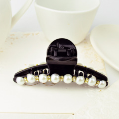 New vintage hair jewelry resin crystal rhinestone pearl Acrylic women hair claw