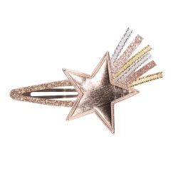 Hair clip china china by moon headdress sequin glitter gold star hair clip for baby girls