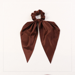 wholesale fashion customized chouchou elastic ribbon scrunchies hair ties