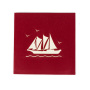 Newest Creative Boat Laser Cut 3d Pop Up Greeting Card For Christmas Gift Newest Creative Boat Laser Cut 3d Pop Up Greeting Card For Christmas Gift