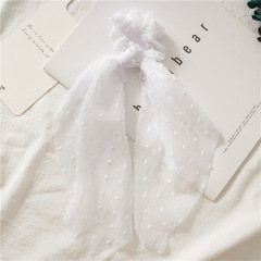 2020 spring and summer solid color large chiffon hair scrunchies for girls