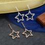 Wholesale fashion women drop pentagram rhinestone beauty crystal earring Wholesale fashion women drop pentagram rhinestone beauty crystal earring