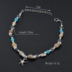 Fashion ladies Anklets foot jewelry women seashell boho anklets chains