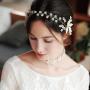 Handmade Wedding Accessories Ribbon tassels peal Bridal pearl hairband Handmade Wedding Accessories Ribbon tassels peal Bridal pearl hairband