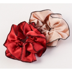 wholesale ins French vintage satin simple girls elastic scrunchies hair ties wholesale ins French vintage satin simple girls elastic scrunchies hair ties