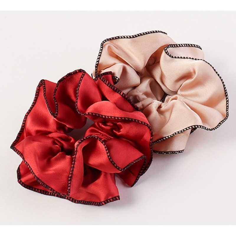 wholesale ins French vintage satin simple girls elastic scrunchies hair ties wholesale ins French vintage satin simple girls elastic scrunchies hair ties