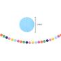 Rainbow Color Banner Paper Flower Ball Baby Birthday Party Supplies Set