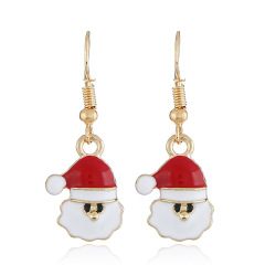 New fashion creative cartoon cute Santa earring accessories Christmas series earrings New fashion creative cartoon cute Santa earring accessories Christmas series earrings