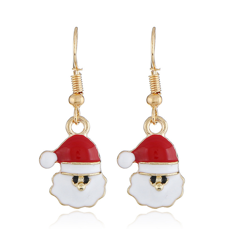 New fashion creative cartoon cute Santa earring accessories Christmas series earrings New fashion creative cartoon cute Santa earring accessories Christmas series earrings