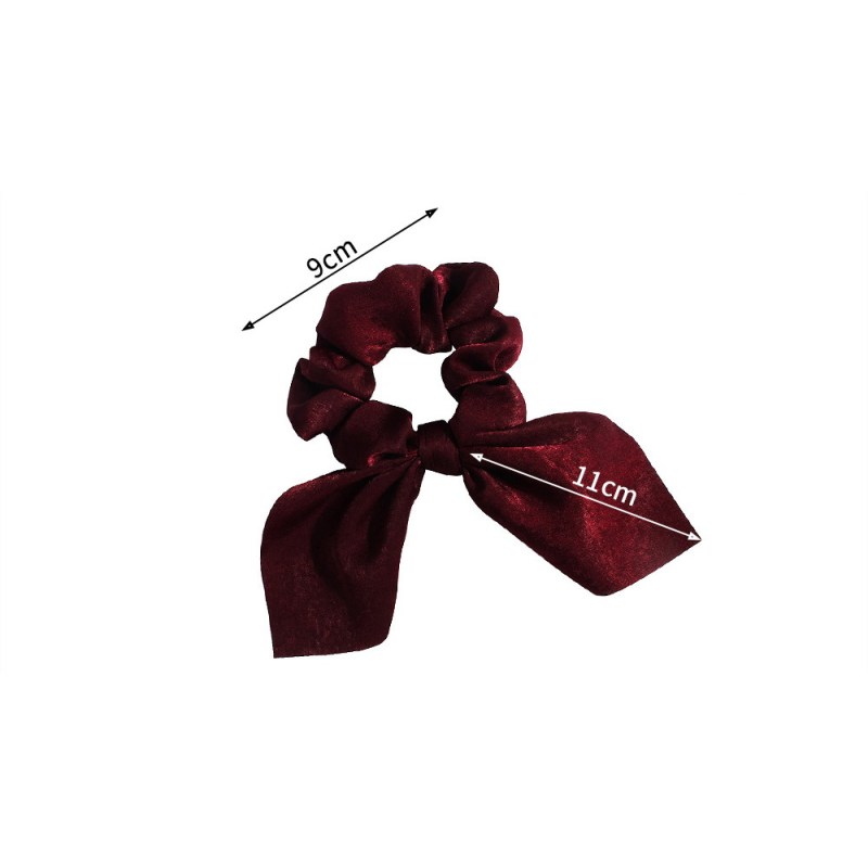 vintage ins amazon fancy Fashion fabric elastic hair ties velvet rabbit ear scrunchies for hair