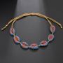 2019 Custom sea shell adjustable rope colorful bead bracelet sets for women