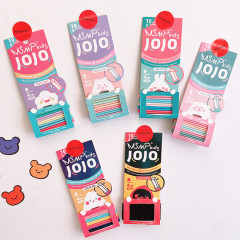 Korean cute 10pcs/set children's basic candy color elastic hair ties for girls