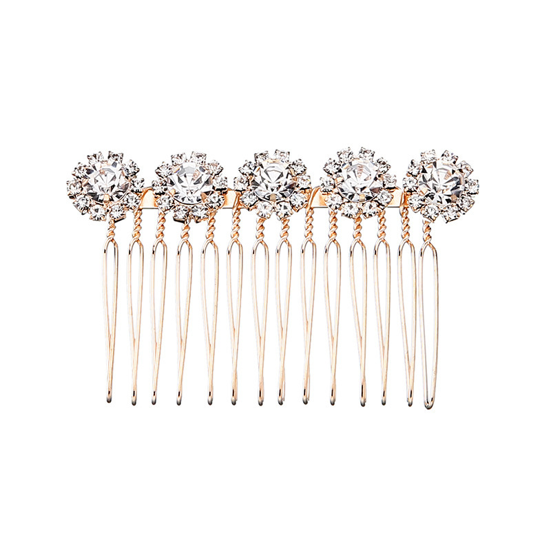 Handmade Zircon silver comb necklace bridal headpiece wedding bridal jewelry sets Handmade Zircon silver comb necklace bridal headpiece wedding bridal jewelry sets