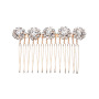 Handmade Zircon silver comb necklace bridal headpiece wedding bridal jewelry sets Handmade Zircon silver comb necklace bridal headpiece wedding bridal jewelry sets