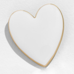 New fashion earring accessories beautiful alloy oil drip heart studs earring for women