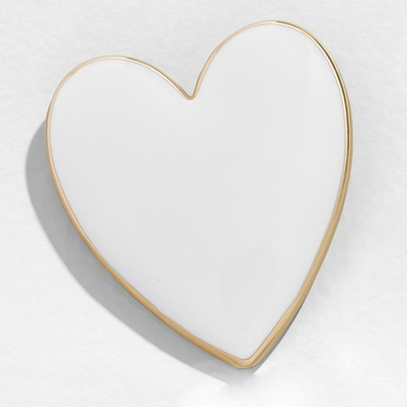 New fashion earring accessories beautiful alloy oil drip heart studs earring for women New fashion earring accessories beautiful alloy oil drip heart studs earring for women