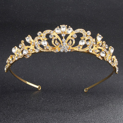 Birthday Wedding Princess Gold Silver Hair Accessories Bride Tiaras and Crowns