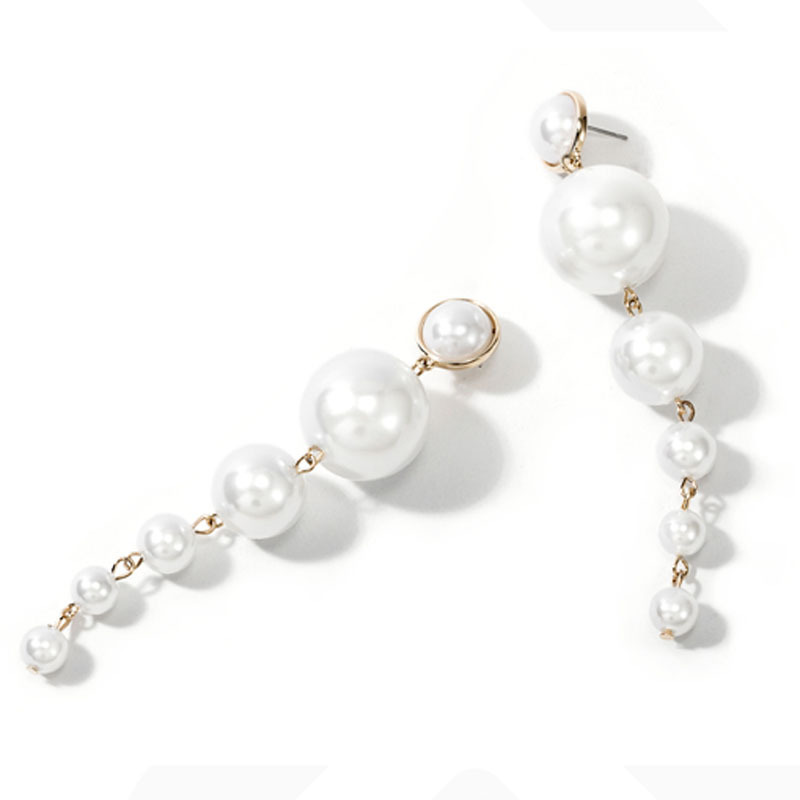 New Jewelry Fashion Chandelier wedding Long Chain Pendant drop Pearl Earrings