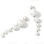 New Jewelry Fashion Chandelier wedding Long Chain Pendant drop Pearl Earrings