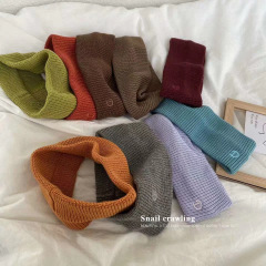 Promotional custom embroidery logo headbands outdoor winter knitted headband for women