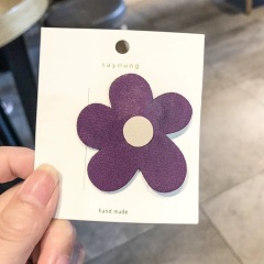 Victoria Baroque Simple colorful non-slip fabric flower barrette hair clip