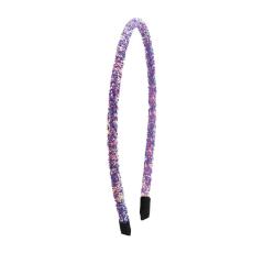 Cheap colorful simple polyester glitter bling Hairbands headbands